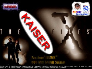 Kaiser/X-Files background, 72kB